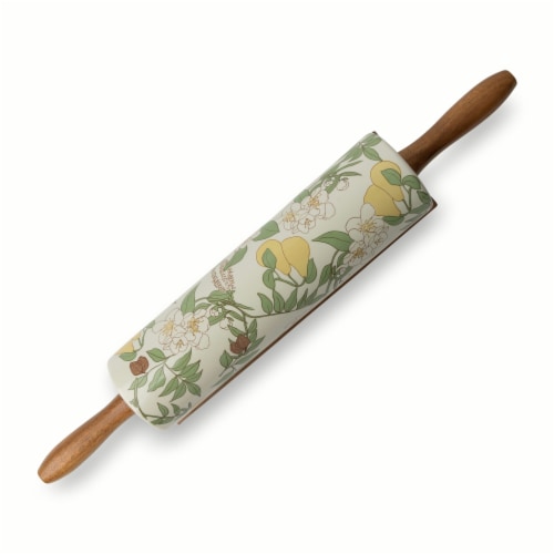 SDS for HD Designs Ceramic Rolling Pin With Wood Rest Perspective: top