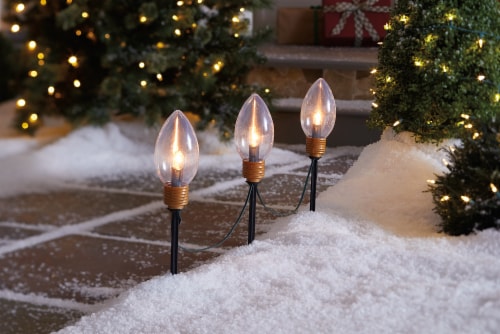 Holiday Home Christmas Mini Mighty Light Driveway Markers - Clear, 3 ct -  Fred Meyer