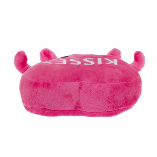 Holiday Home 9.5 Inch Pink Heart Plush Perspective: top