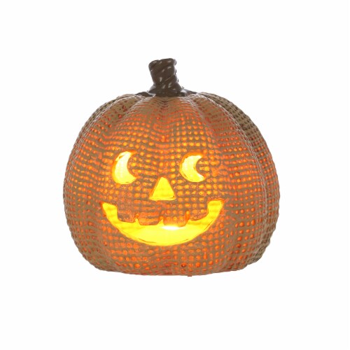Holiday Home Burlap Pumpkin - Tan Perspective: top