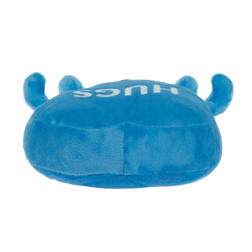 Holiday Home 9.5 Inch Blue Heart Plush Perspective: top