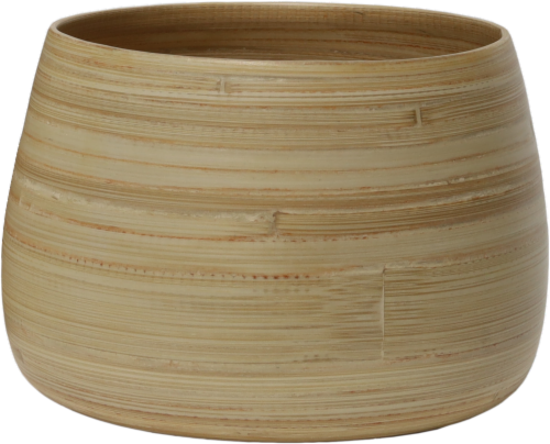 HD Outdoors Indoor Bamboo Planter Natural-Large Perspective: top