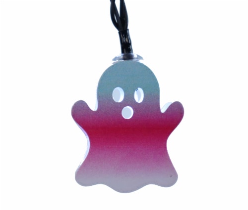 Holiday Home LED Metal Ghost Lights - White/Pink Ombre Perspective: top