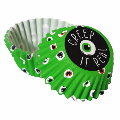 Holiday Home® Eyeball Creep Mini Baking Cups Perspective: top