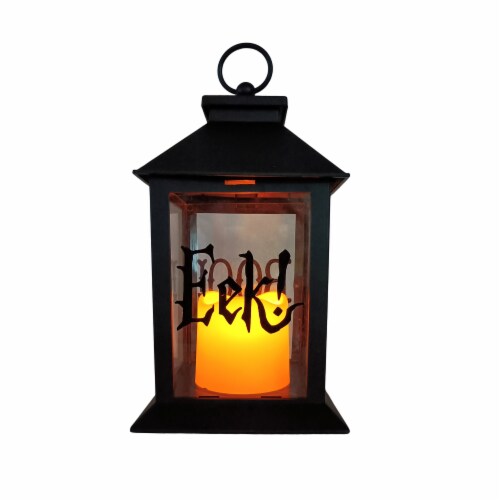 Holiday Home LED Candle Boo/Eek Lantern Perspective: top