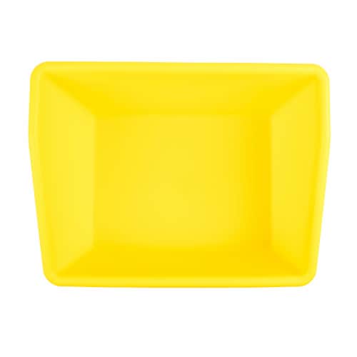 OfficeWorks Plastic Book Bin - Yellow Perspective: top