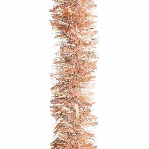 Holiday Home® Tinsel Garland - Rose Gold/Silver Perspective: top