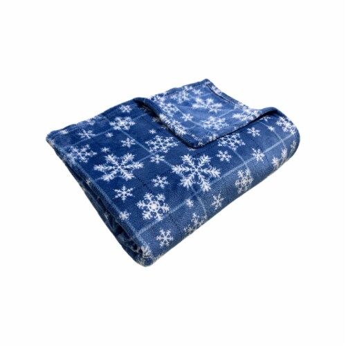 Holiday Home® Microplush Throw - Snowflake Perspective: top