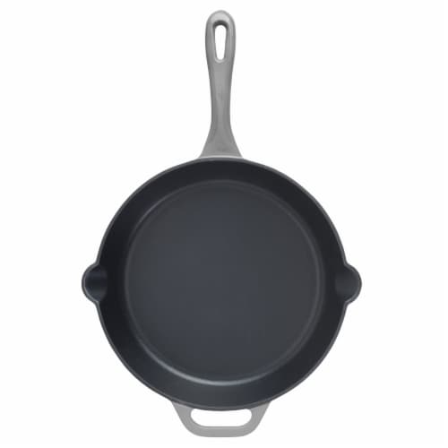 Dash of That® Skillet Enameled Cast Iron - Grey Perspective: top