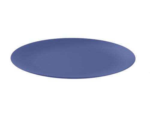 HD Designs Outdoors Summer Round Dinner Plate - Sodalite Blue Perspective: top