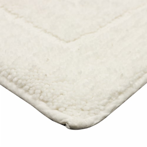 HD Designs Signature Bath Rug - White Perspective: top