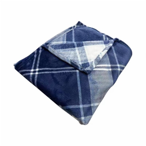 Holiday Home® Microplush Throw - Graces Plaid Perspective: top