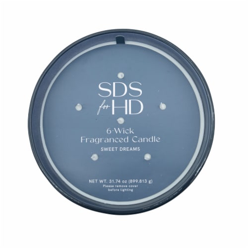 SDS for HD Designs 6 Wick Jar Candle Sweet Dreams - Bering Sea Blue Perspective: top