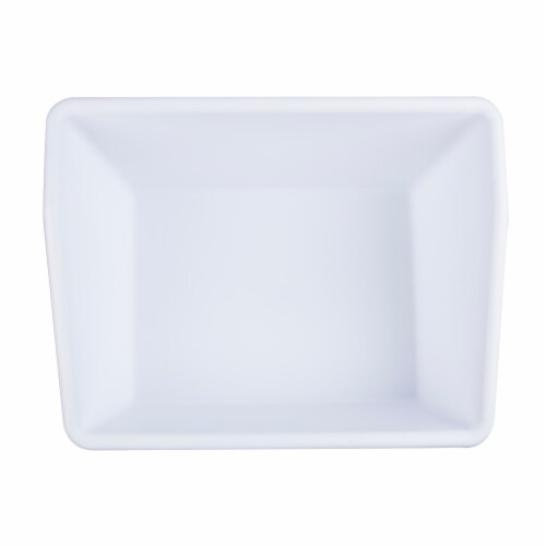 Office Works Plastic Book Bin - White Perspective: top