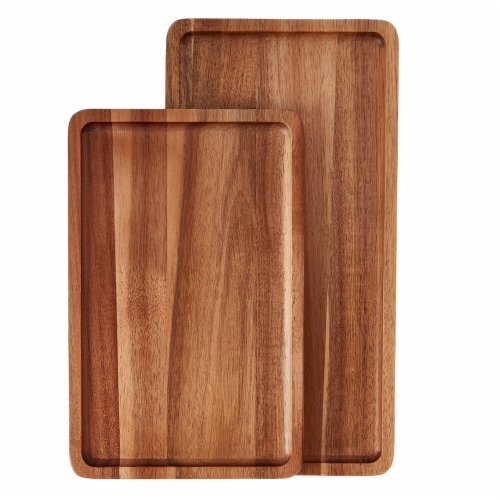 SDS for HD Designs 2 Tier Acacia Woods Serving Tray Perspective: top