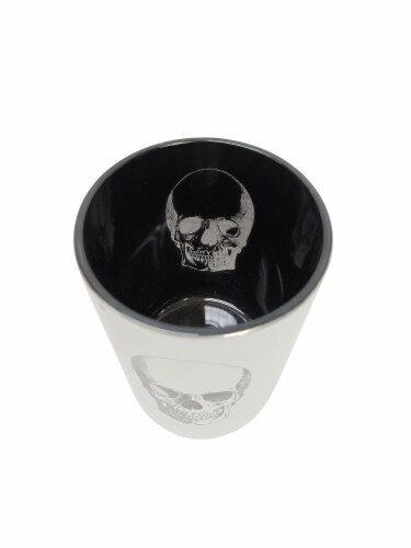 Holiday Home Skull Candle Holder Perspective: top
