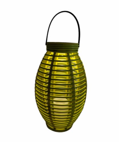 Everyday Living® Solar Lantern - Lime Green Perspective: top