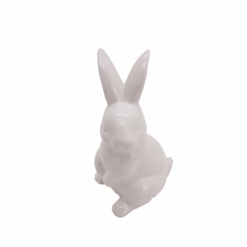Holiday Home® Easter 8in Ceramic Bunny Decoration - White Perspective: top