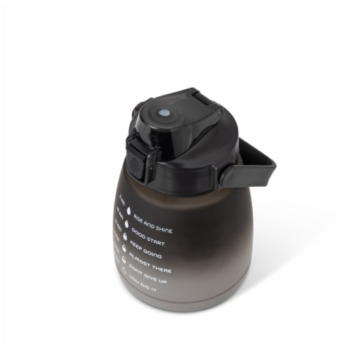 Everyday Living® Motivational Bottle Plastic - Black Perspective: top
