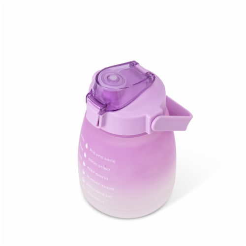Everyday Living® Motivational Bottle Plastic - Purple Perspective: top