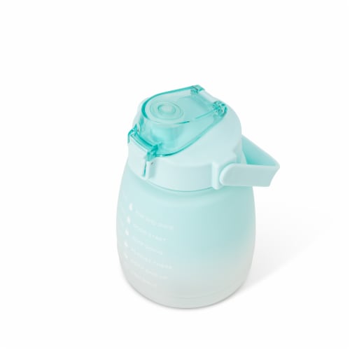 Everyday Living® Motivational Bottle Plastic - Blue Perspective: top