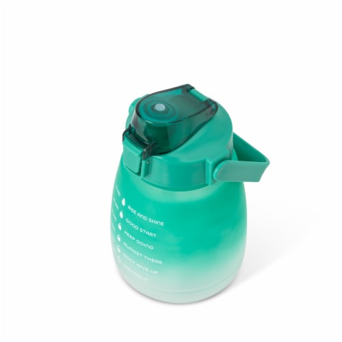 Everyday Living® Motivational Bottle Plastic - Green Perspective: top