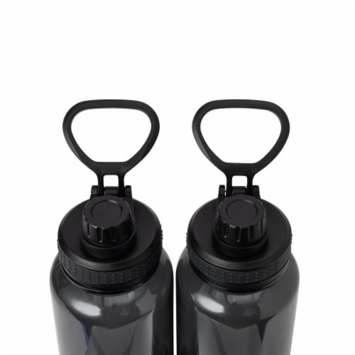 Everyday Living® Water Bottles Plastic - Black Perspective: top