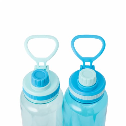 Everyday Living® Water Bottles Plastic - Blue Perspective: top