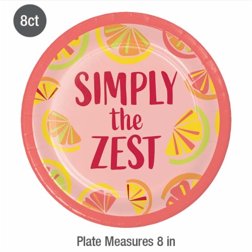 Everyday Living Citrus Cocktail Plate Perspective: top