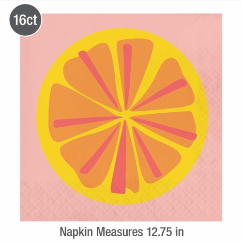 Everyday Living Citrus Dinner Napkin Perspective: top