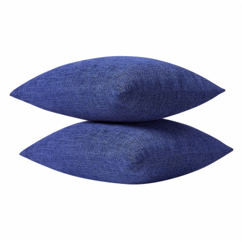 Everyday Living Textured Woven Decorative Pillow - 2 Pack Dark Blue Perspective: top