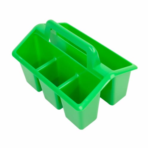 Office Works 4 Compartment Caddy - Green Perspective: top
