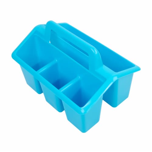 Office Works 4 Compartment Caddy - Light Blue Perspective: top