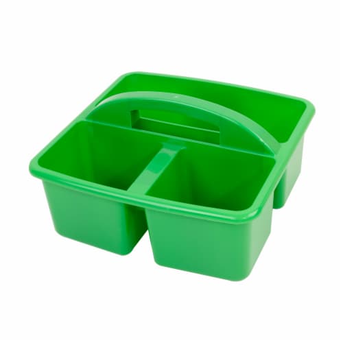 Office Works 3 Compartment Caddy - Green Perspective: top
