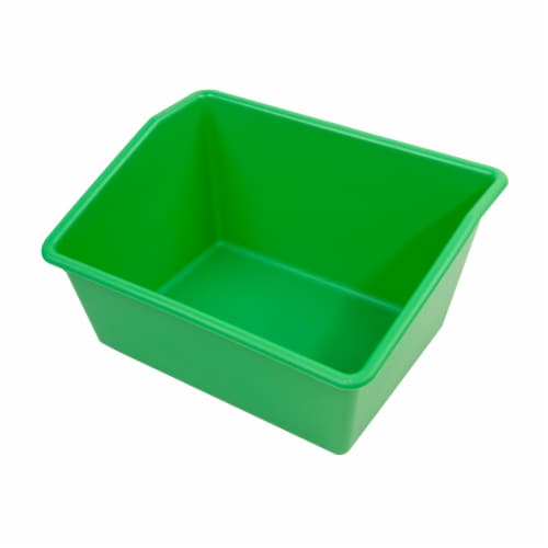 Office Works Plastic Book Bin - Green Perspective: top