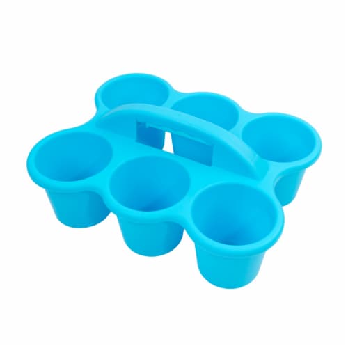 Office Works 6 Cup Caddy - Light Blue Perspective: top