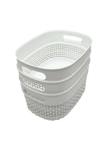 Everyday Living Stereo Basket Set - White Perspective: top