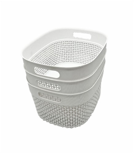Everyday Living Stereo Basket 6L - White Perspective: top