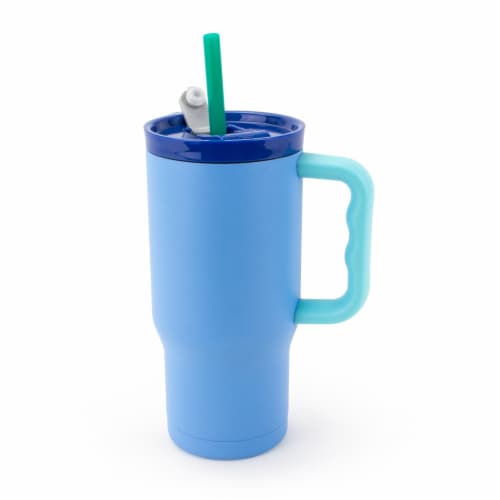 Everyday Living Stainless Steel Tumbler - Blue Perspective: top
