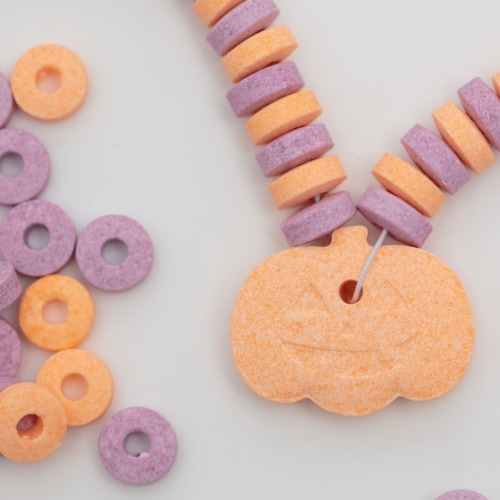 Holiday Home® Pumpkin Candy Bracelet Kit Multipack Perspective: top