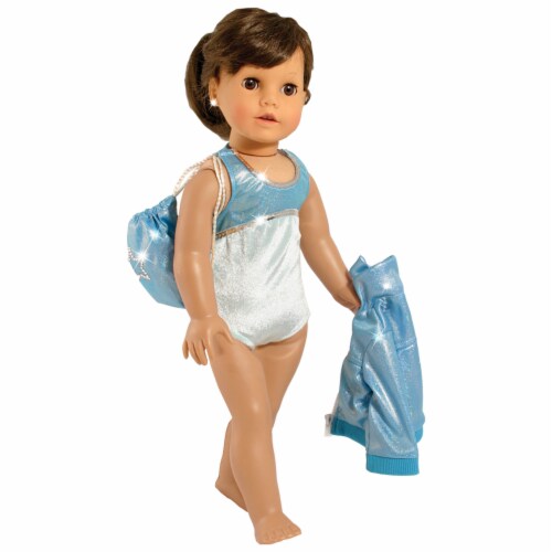 Sophia's Gymnastics Outfit Set for 18'' Dolls, Aqua Perspective: top