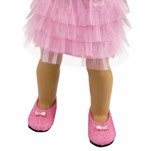 Pink sparkly store baby shoes