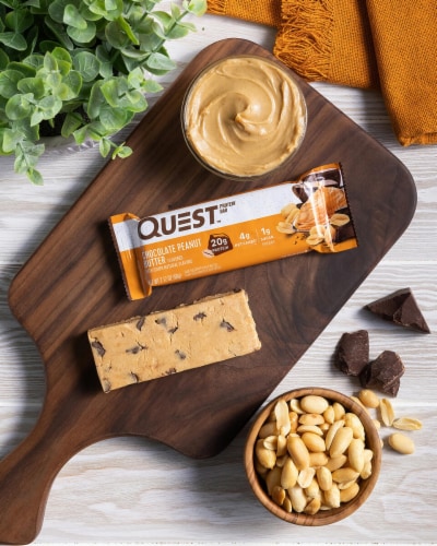 Quest Chocolate Chip Cookie Dough Protein Bars Perspective: top