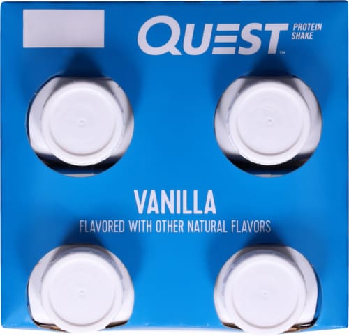 Quest™ Ready to Drink Gluten Free Vanilla Protein Shakes Perspective: top