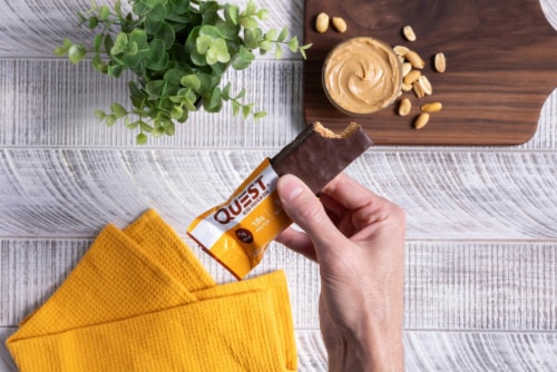 Quest® HERO Protein Chocolate Peanut Butter Protein Bar Perspective: top