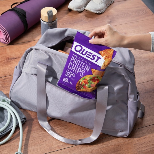 Quest Tortilla Style Loaded Taco Protein Chips Perspective: top