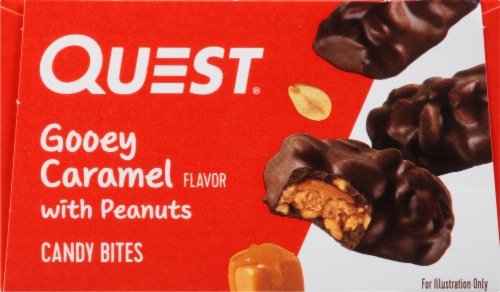 Quest® Gooey Caramel Flavor with Peanuts Candy Bites Perspective: top