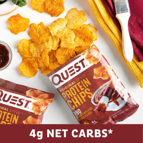 Quest Original Style BBQ Protein Chips Perspective: top
