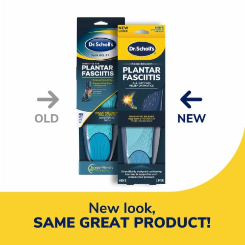 Dr. Scholl's® Pain Relief Plantar Fasciitis Men's Insoles Perspective: top