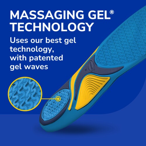 Dr. Scholl's® Men's Energizing Comfort™ Massaging Gel Insoles Perspective: top